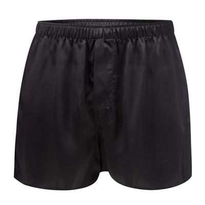 The Collection Black silk boxers